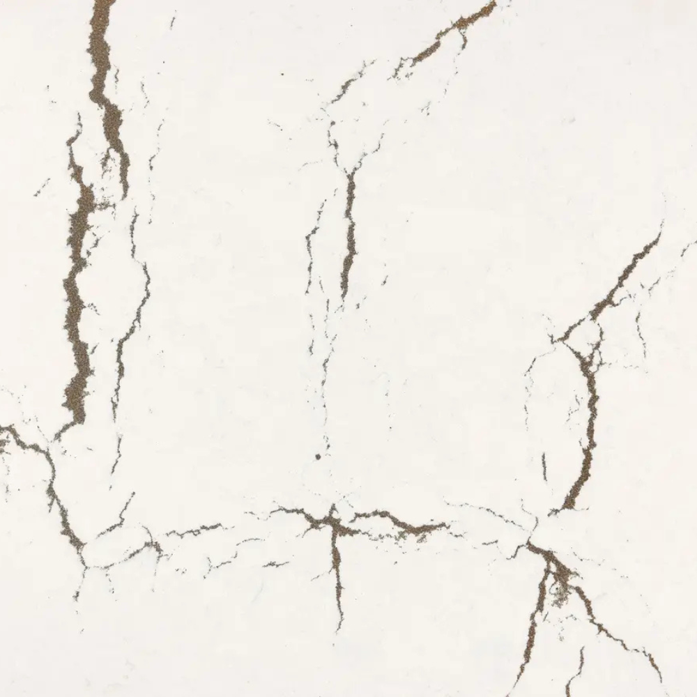 Berkshire Brass Satin Ridge — Cambria countertop slab