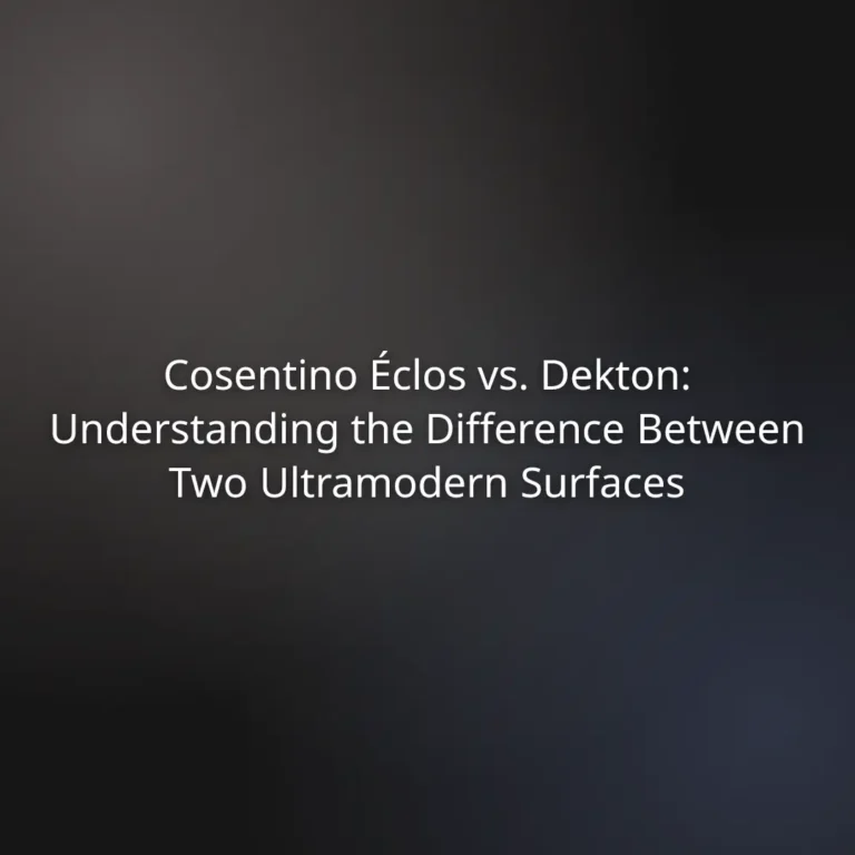 Cosentino Éclos vs. Dekton: Understanding the Difference Between Two Ultramodern Surfaces