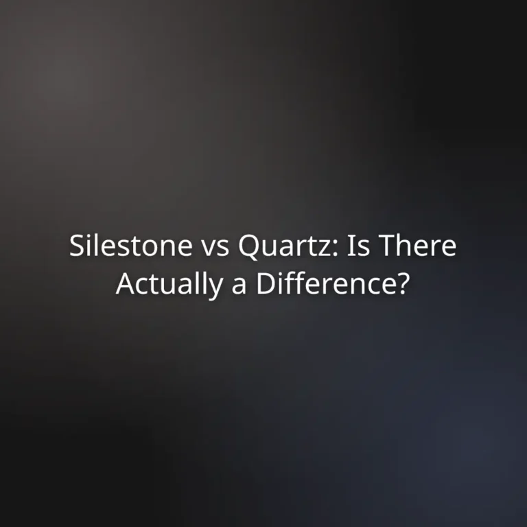 Silestone vs Quartz: Is There Actually a Difference?